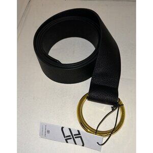 B-Low the Belt Belt Black Gold Ring Casual Dress Ladies Wrap‎ Faux Leather
